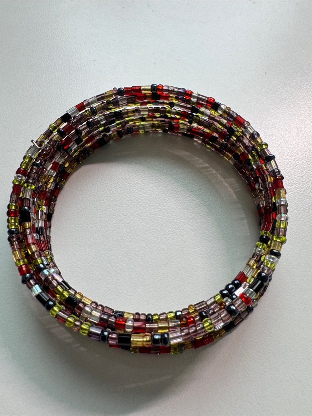 Multicolor Seed Bead Coil Bracelet - Women Jewelry